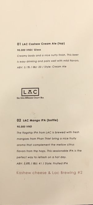 Craft beer on tap at Kashew Cheese Deli in Ho Chi Minh City