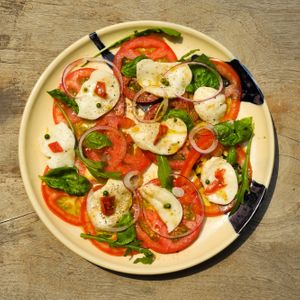 Kashew Mozzarella salad at Kashew Cheese Deli in Ho Chi Minh City