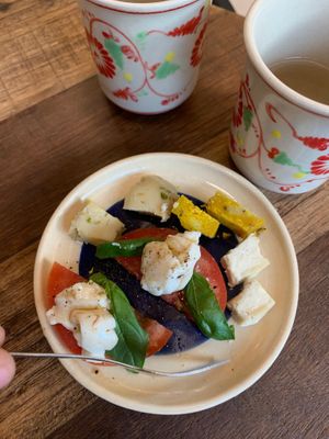 mozzarella, orginal, tumeric and chili cheese at Kashew Cheese Deli in Ho Chi Minh City