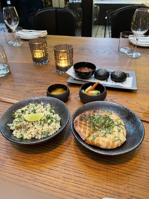 Vegan menu at Taiko  in Amsterdam