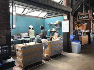 Stall front at Invoke in Dayton