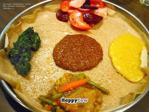 Veggie sampler at Ras Dashen in Chicago