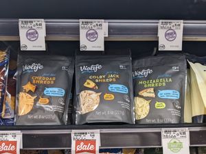 Vegan cheeses at Harmons in Orem
