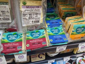 Vegan cheeses at Harmons in Orem