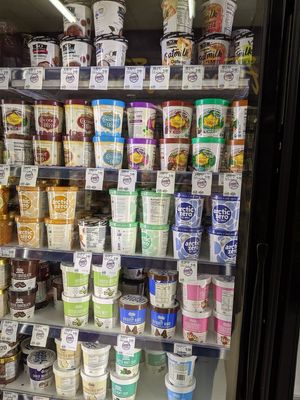 Vegan ice cream options! at Harmons in Orem