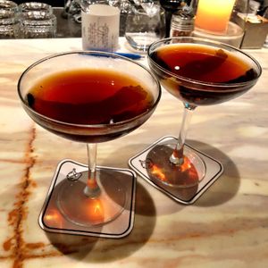 The vegan menu and fantastic Manhattans keep us coming back...  at Al Biernat's - North in Dallas