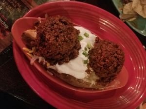 Baked potato at Smokin' Al's in Massapequa Park