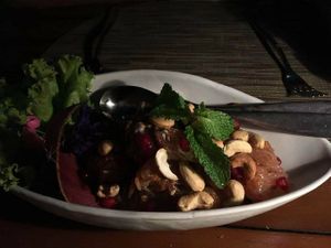 Cashew and grapefruit salad at Dee Plee in Phuket