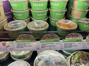 Salad options  at EXKi in Paris