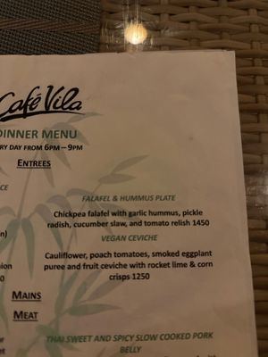 Happy Vegan in Vanuatu   at Cafe Vila in Port Vila