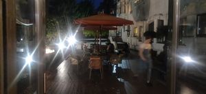 outdoor dining at Gaya Restaurant in Odessa
