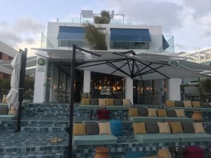 Outside at Ve Cafe in Ibiza