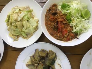 Mixed Thai dishes  at Vegan Kon Cook - Reach in Phuket