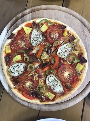 Vegan Pizza at Vegan Kon Cook - Reach in Phuket