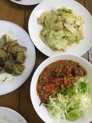 Mixed thai style dishes at Vegan Kon Cook - Reach in Phuket