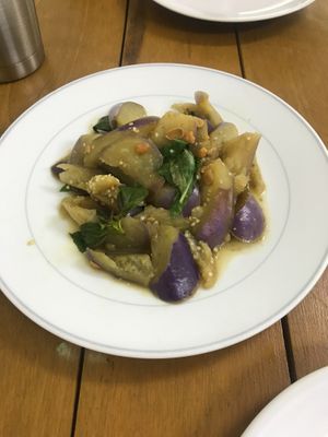 Eggplant dish at Vegan Kon Cook - Reach in Phuket