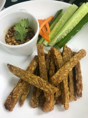 Tempeh and tamarind sauce  at Vegan Kon Cook - Reach in Phuket