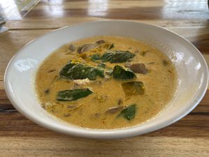 Amazing pumpkin curry! 👍 at Vegan Kon Cook - Reach in Phuket