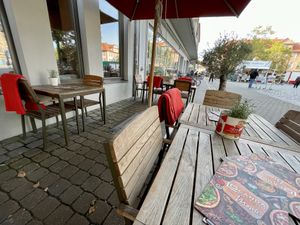 outside seating at Locanda in Erlangen