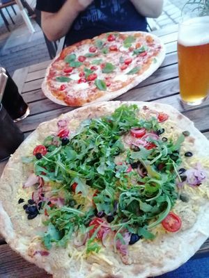 Vegane Pizza at Locanda in Erlangen