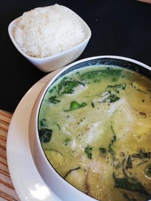 Curry verd amb Heüra at Thai Salou in Salou