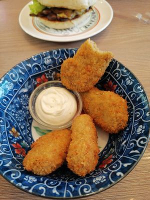 Nuggets de seitan 💚 at Mauvaise Graine in Angers