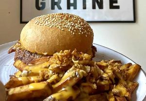 Burger  at Mauvaise Graine in Angers