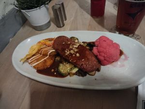 Vegan steak at Zeit & Raum in Nuremberg