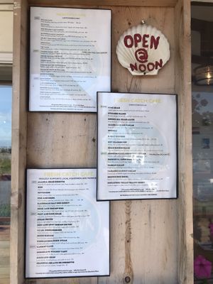 Menus at Fresh Catch Cafe in Homer