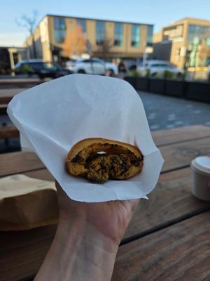 Sausage roll at Bohemian Bakery in Christchurch