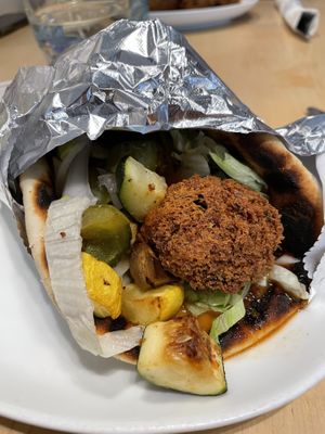 Falafel wrap at Stockhome in Petaluma