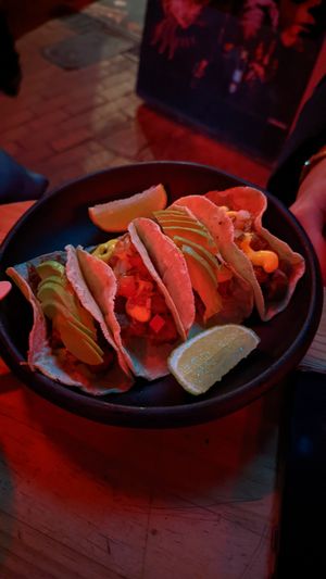 Tacos at Café León in Bogota