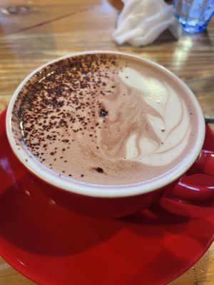Hot chocolate   at Dark Arts Coffee in Hayama