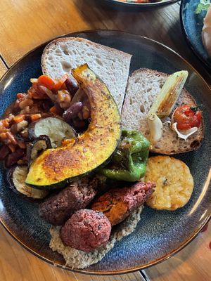 Brunch plate  at Dark Arts Coffee in Hayama