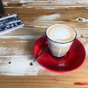 Flat white at Dark Arts Coffee in Hayama