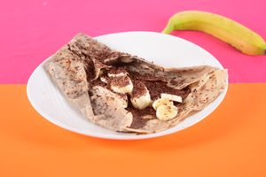 Banana Chocolate Buckwheat Crepe at Cantina in Penryn