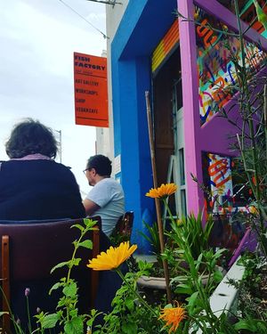 Outside seating for warmer times! at Cantina in Penryn