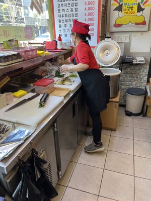   at Gimbap Cheongug Central Branch in Sokcho