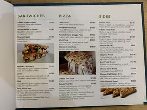 Vegan Menu   at Status in Auckland