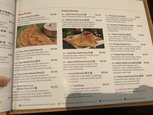 Orange V symbol means can be made vegan at Status in Auckland