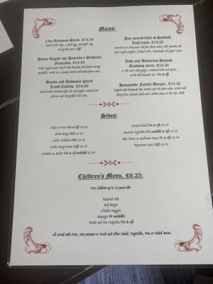 Main menu 2, June 2022  at The Shakespeare Inn in Bridgnorth