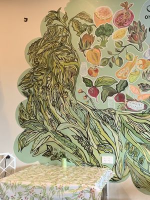 Decor  at 1Two1 Vegan Café in Springwood