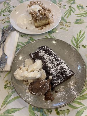 Brownie and apple slice   at 1Two1 Vegan Café in Springwood