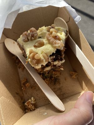 Carrot cake   at 1Two1 Vegan Café in Springwood