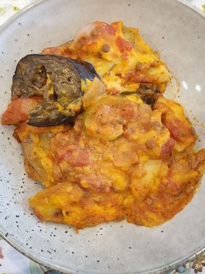 Moussaka $17.50 at 1Two1 Vegan Café in Springwood