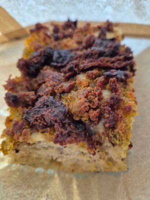 focaccia: great texture at 1Two1 Vegan Café in Springwood
