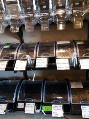 Bulk organics at 1Two1 Vegan Café in Springwood