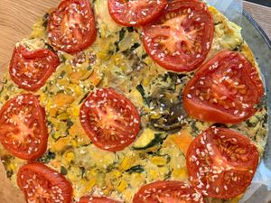 Absolutely delicious Frittata at 1Two1 Vegan Café in Springwood