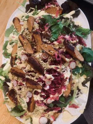 Russian salad at 1Two1 Vegan Café in Springwood