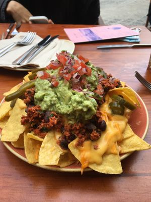 Nachos  at Blu Bar in Barcelona